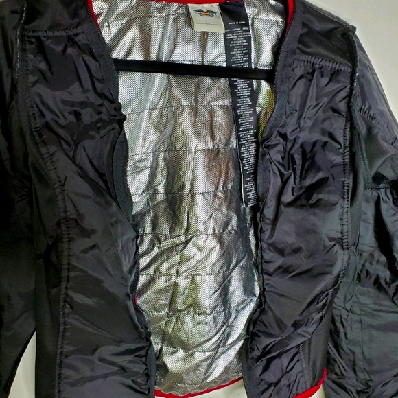 Harley Davidson leather riding jacket w/lining - Picture 6 of 16